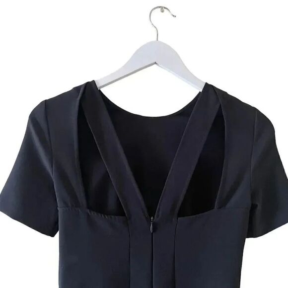 ZARA Women’s Black BODYCON RUBE DRESS Cocktail Party Slim SIZE XS #1173 - Picture 9 of 14